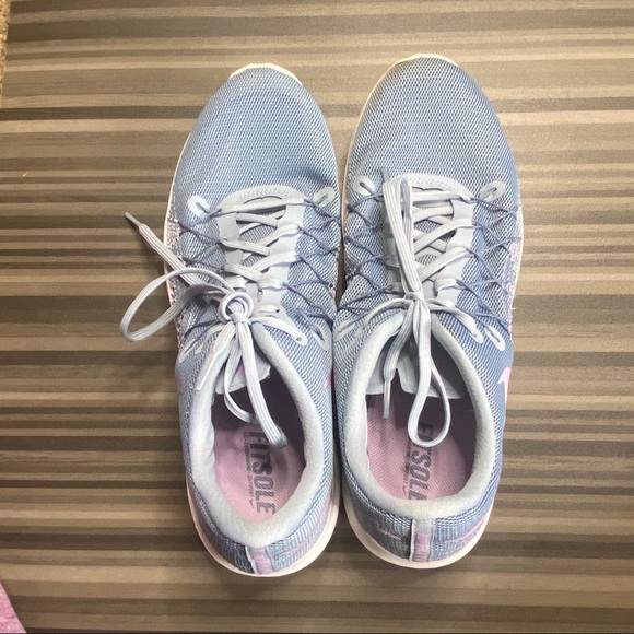 🌹 Nike Flex Fury 2Women Running Shoe Blue/Pink 11 - Picture 4 of 10